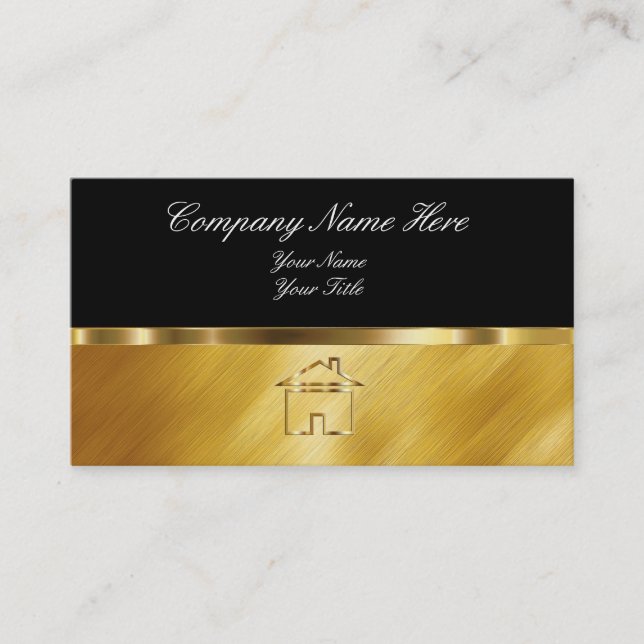 Classy Real Estate Business Cards (Front)