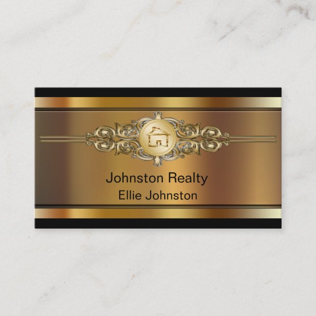Classy Real Estate Business Cards (Front)