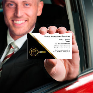 Classy Real Estate Inspector Business Cards