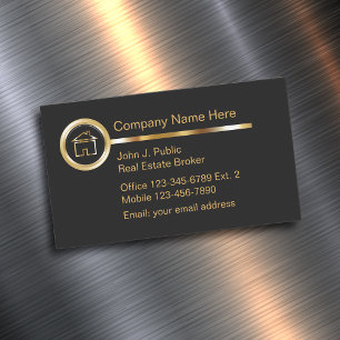 Classy Realtor Business Card Magnets