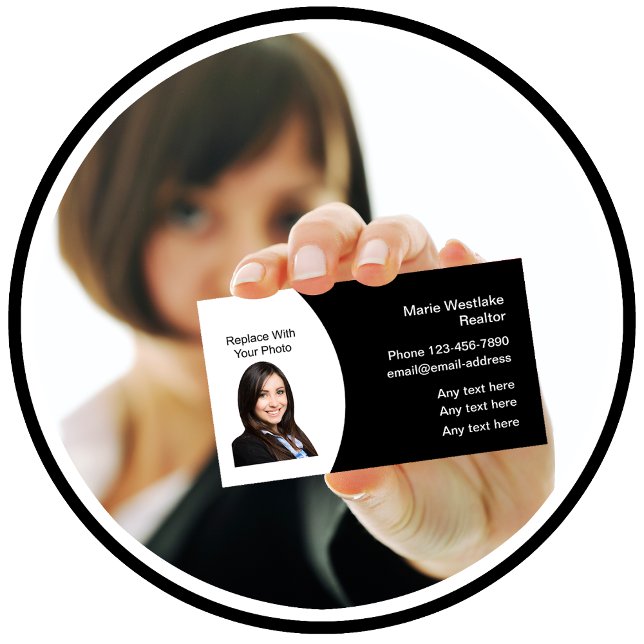 Classy Realtor Real Estate Photo Business Cards (Creator Uploaded)