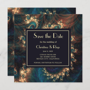 Classy Red Save The Date