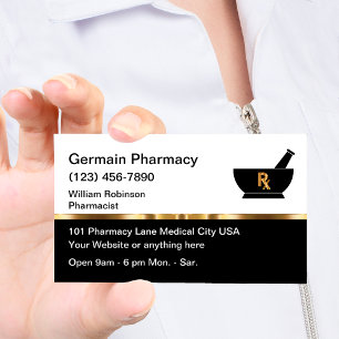 Classy Retail or online Pharmacy Business Card