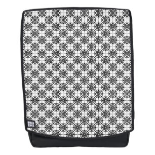 Classy Retro Vibe Geometric Pattern Backpack