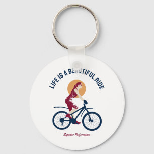 Classy Rider - Life is a Beautiful Ride Key Ring