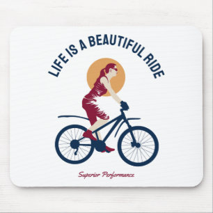 Classy Rider - Life is a Beautiful Ride Mouse Pad
