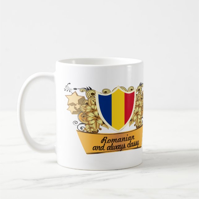 Classy Romanian Coffee Mug (Left)