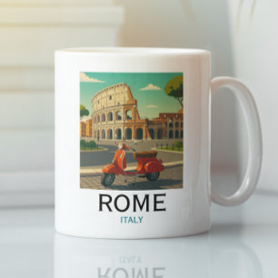 Classy Rome Italy Colosseum Vintage Travel Coffee Mug