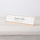 Classy Rose Gold White Marble Modern Elegant