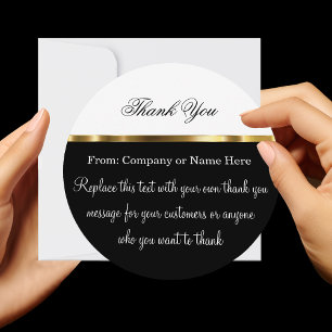 Classy Round Thank You With Envelopes