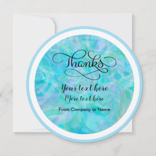 Classy Round Trendy Thank You Cards With Envelopes