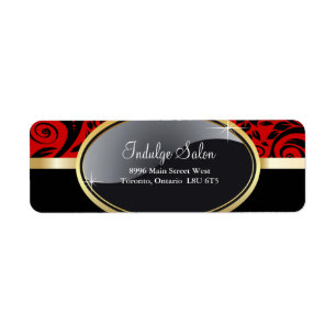 Classy Salon and Spa Return Address Labels