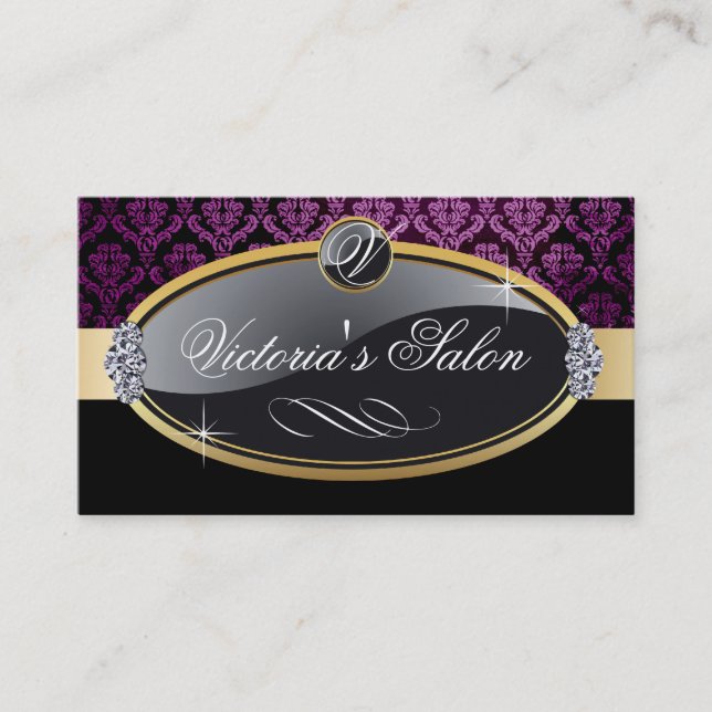 Classy Salon Business Card (Front)