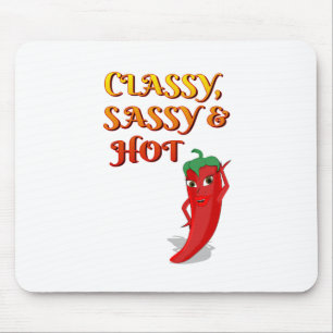 Classy Sassy And Hot Pepper Diva Mouse Pad