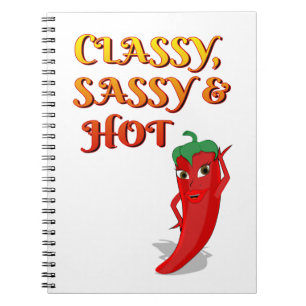 Classy Sassy And Hot Pepper Diva Notebook