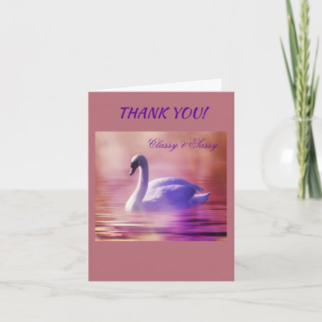 CLASSY & SASSY at 60 Thank You Card (Front)