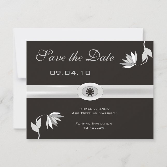Classy Save the Date Announcement (Front)