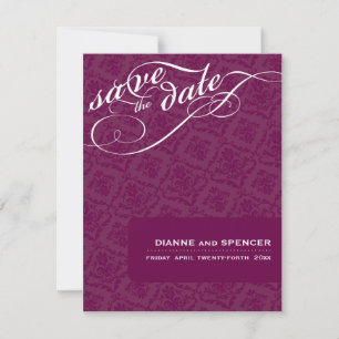 CLASSY SAVE THE DATE :: fancy text 6A