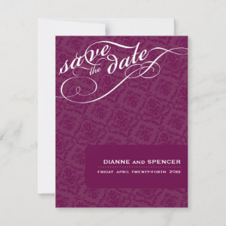 CLASSY SAVE THE DATE :: fancy text 6A