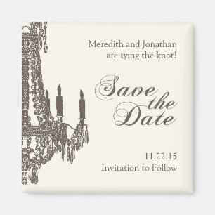 Classy Save the Date Magnet