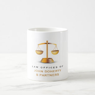 Classy Scales of Justice   Law Office Coffee Mug