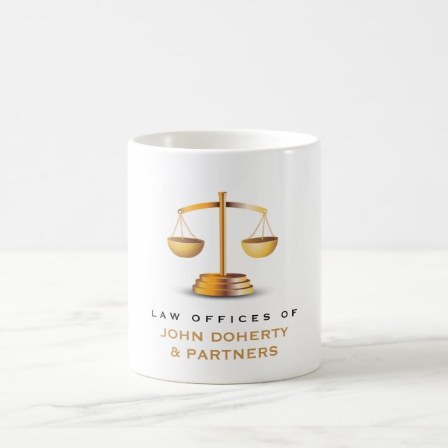 Classy Scales of Justice | Law Office Coffee Mug (Center)