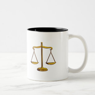 Classy Scales of Justice Two-Tone Coffee Mug