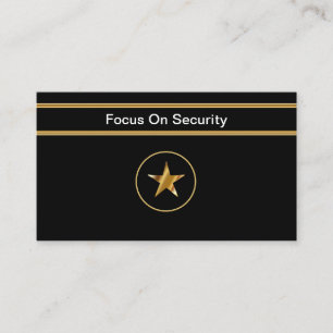 Classy Security Service Business Cards