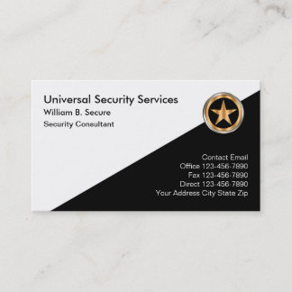Classy Security Services Business Cards