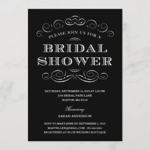 CLASSY SHOWER   BRIDAL SHOWER INVITATION