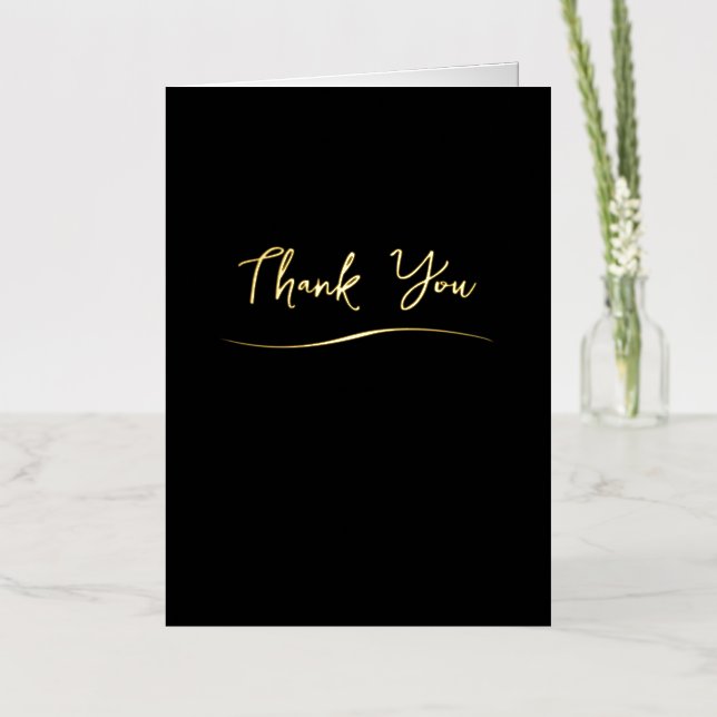 Classy Simple Business Thank You Cards (Flower)