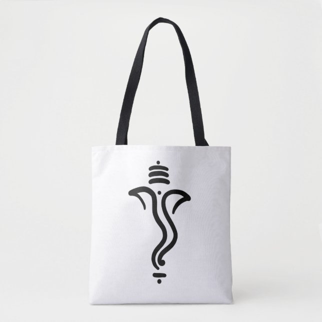 Classy Simple Ganesha/Indian God Tote Bag (Front)