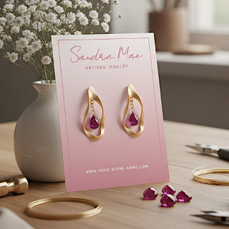 Classy Simple Minimalist Jewellery Display Card