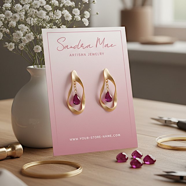 Classy Simple Minimalist Jewelry Display Card (Creator Uploaded)