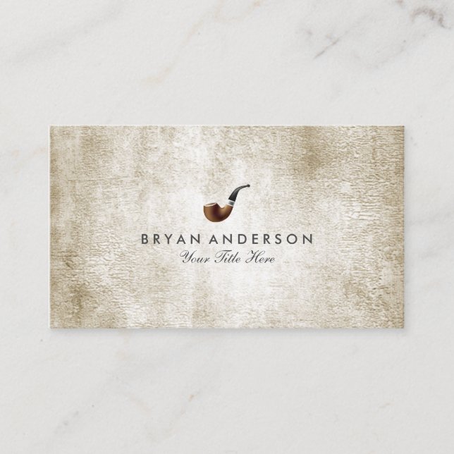 Classy Smoking Pipe Business Card (Front)
