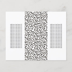 Classy Snow Leopard Print Tri-Fold Flyers
