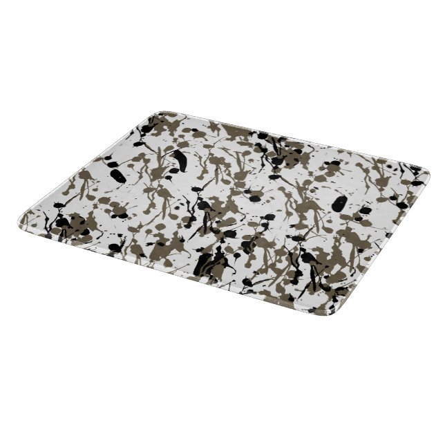Classy Splash and Drip Art Glass Cutting Board (Corner)