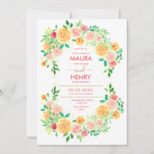 Classy Spring Wildflower Meadow Garden Invitation