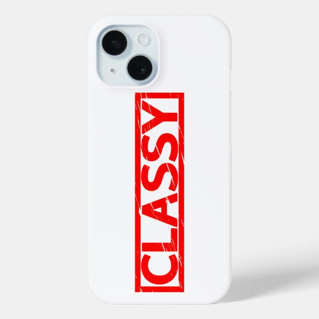 Classy Stamp Case-Mate iPhone Case (Back)