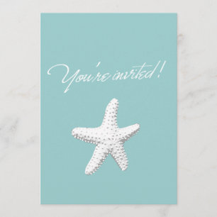 Classy Starfish Baby Shower Invitation