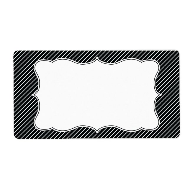 Classy Striped Address Label (Front)