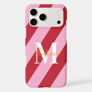 Classy Stripes Colourful Custom Monogram Initial