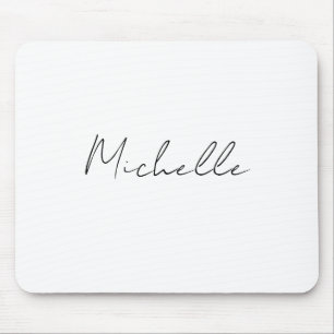 Classy Stylish Script Add Your Name Mouse Pad