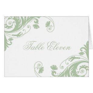 Classy Table Seating Number Cards