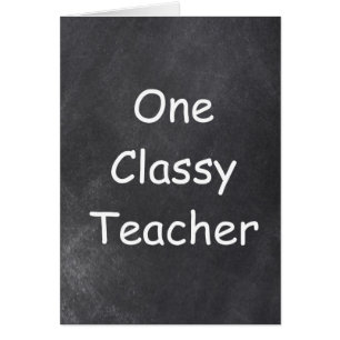 Classy Teacher Chalkboard Design