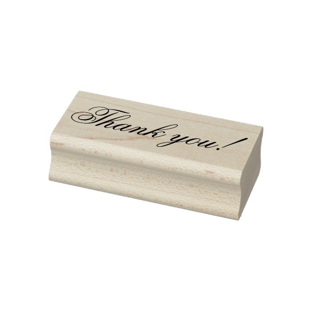 Classy Thank You Rubber Stamp (Stamp)