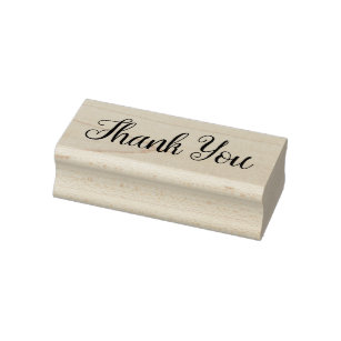Classy Thank You Rubber Stamp
