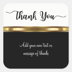 Classy Thank You Sticker Labels
