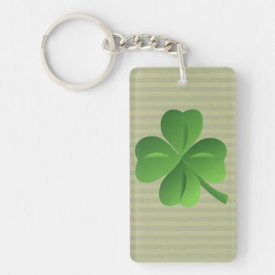 Classy Trendy  Irish Lucky Shamrock Key Ring