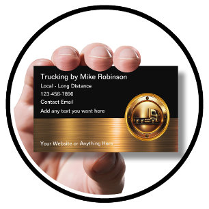 Classy Trucking Driver Business Cards Design